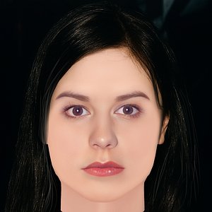 3D Annabelle Wallis Head - No Hair - Low poly head for game model