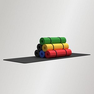 Yoga Mat in 6 colours 3D