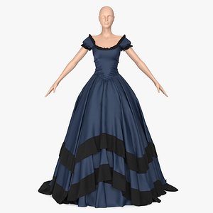 Blue Retro Dress