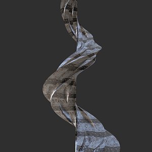 3D post apocalyptic tower sci fi model