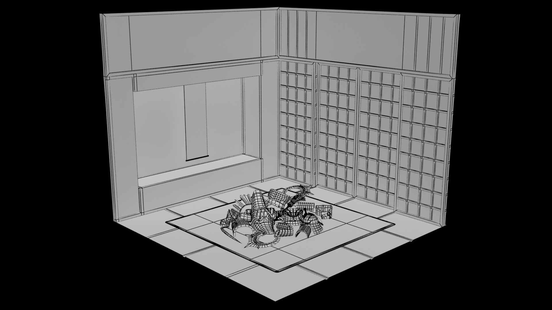Japanese Room Of Fallen Samurai Model - TurboSquid 1925801