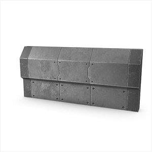 Sci-Fi Wall 7 3D model