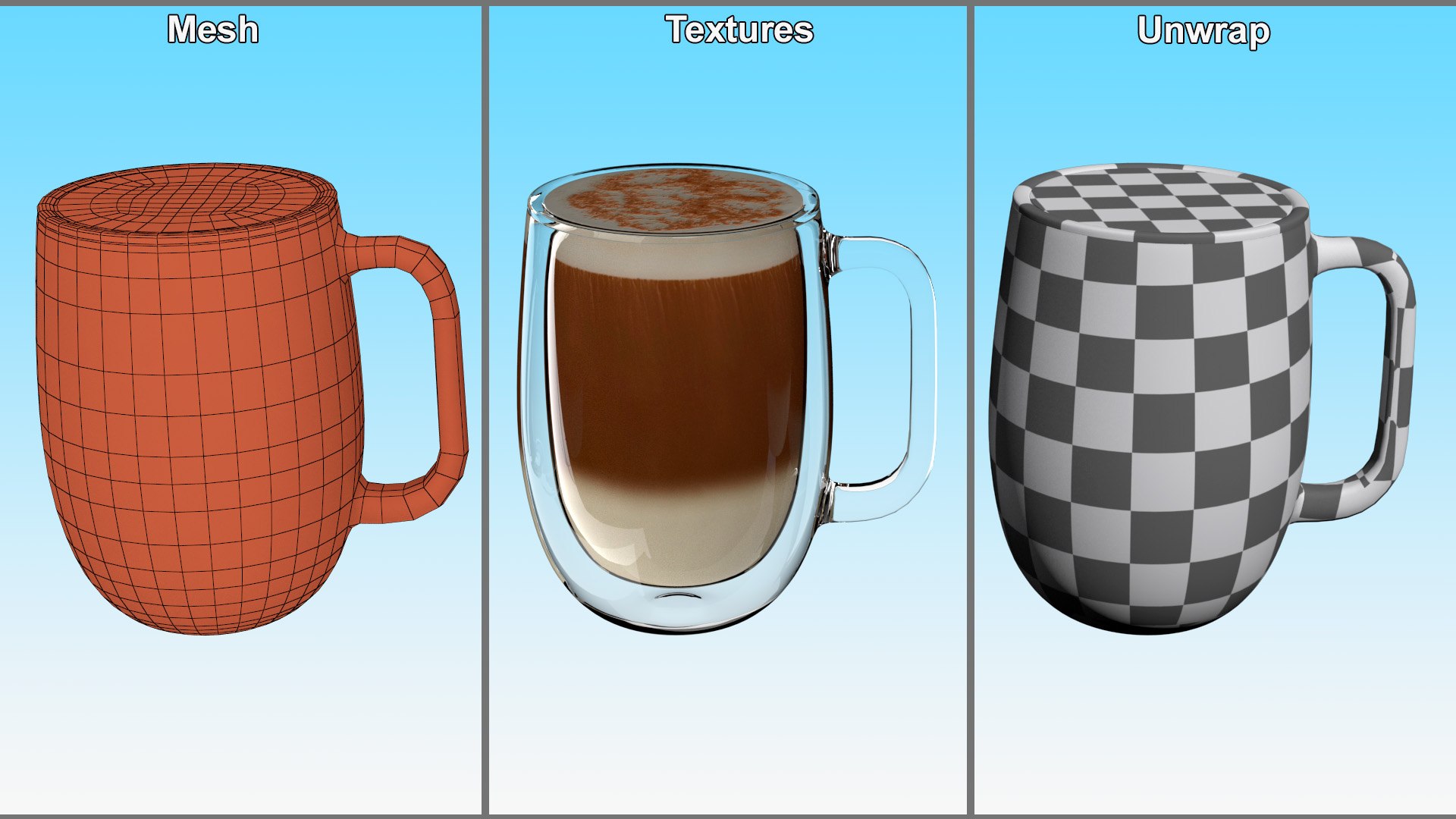 3D Double Wall Glass Latte Mug https://p.turbosquid.com/ts-thumb/wg/sX3GR7/98/doublewallglasslattemugmb3dmodel008/jpg/1707843514/1920x1080/fit_q87/7248e63e434723b53bba6870a2da51b129d18b97/doublewallglasslattemugmb3dmodel008.jpg