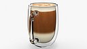 Double Wall Glass Latte Mug