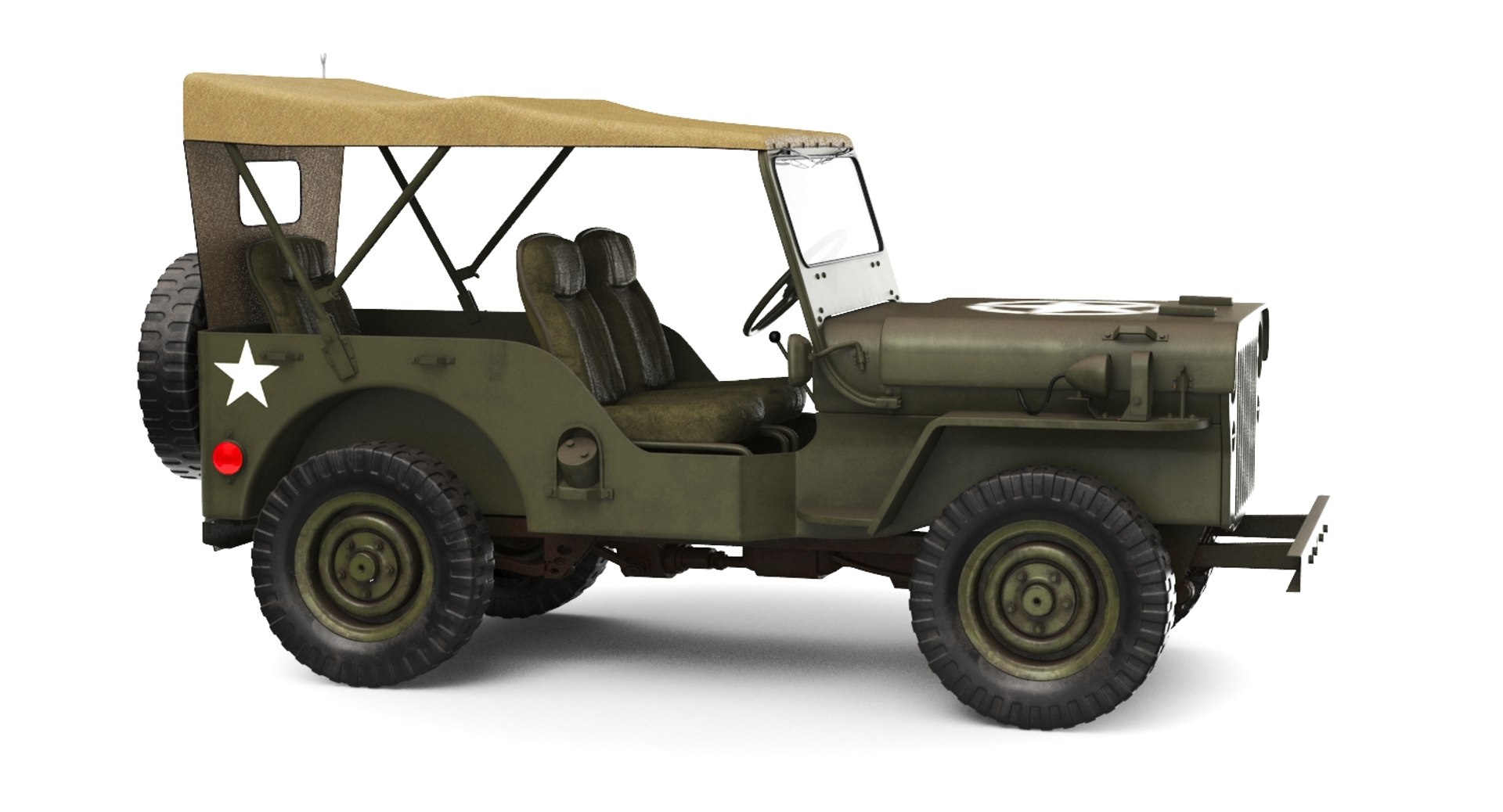 Real Willys Army Jeep 3D - TurboSquid 1393546