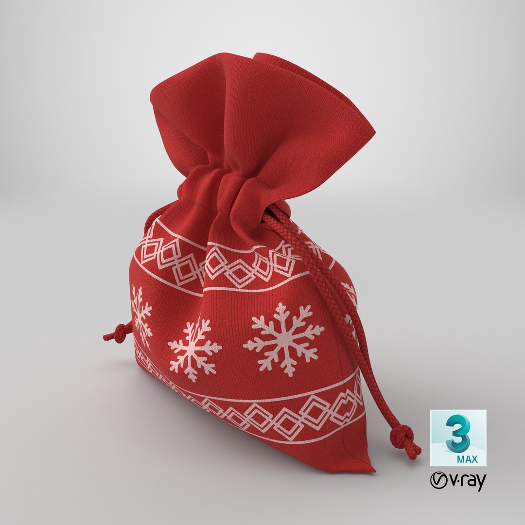 3D Sack Red PBR - TurboSquid 2164690