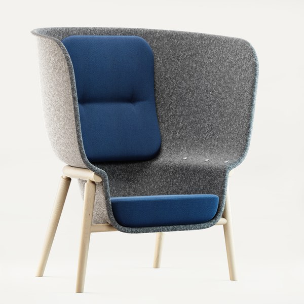 modelo 3d Silla de privacidad de fieltro PET DeVorm Pod