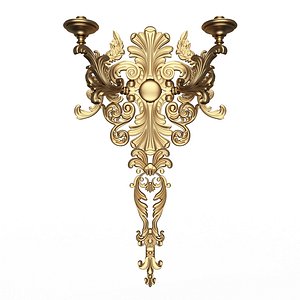 3D Classic Wall Chandelier 08 model