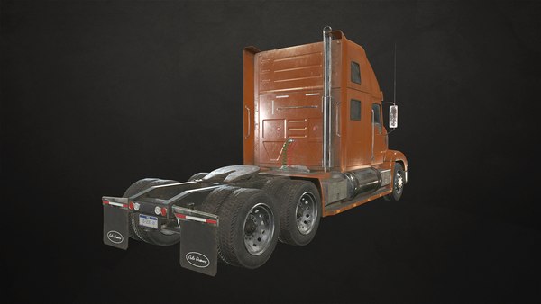 3D Semi Truck Flatbed Trailer - Low Poly - TurboSquid 1761011