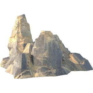 sand dune cliff 3D model