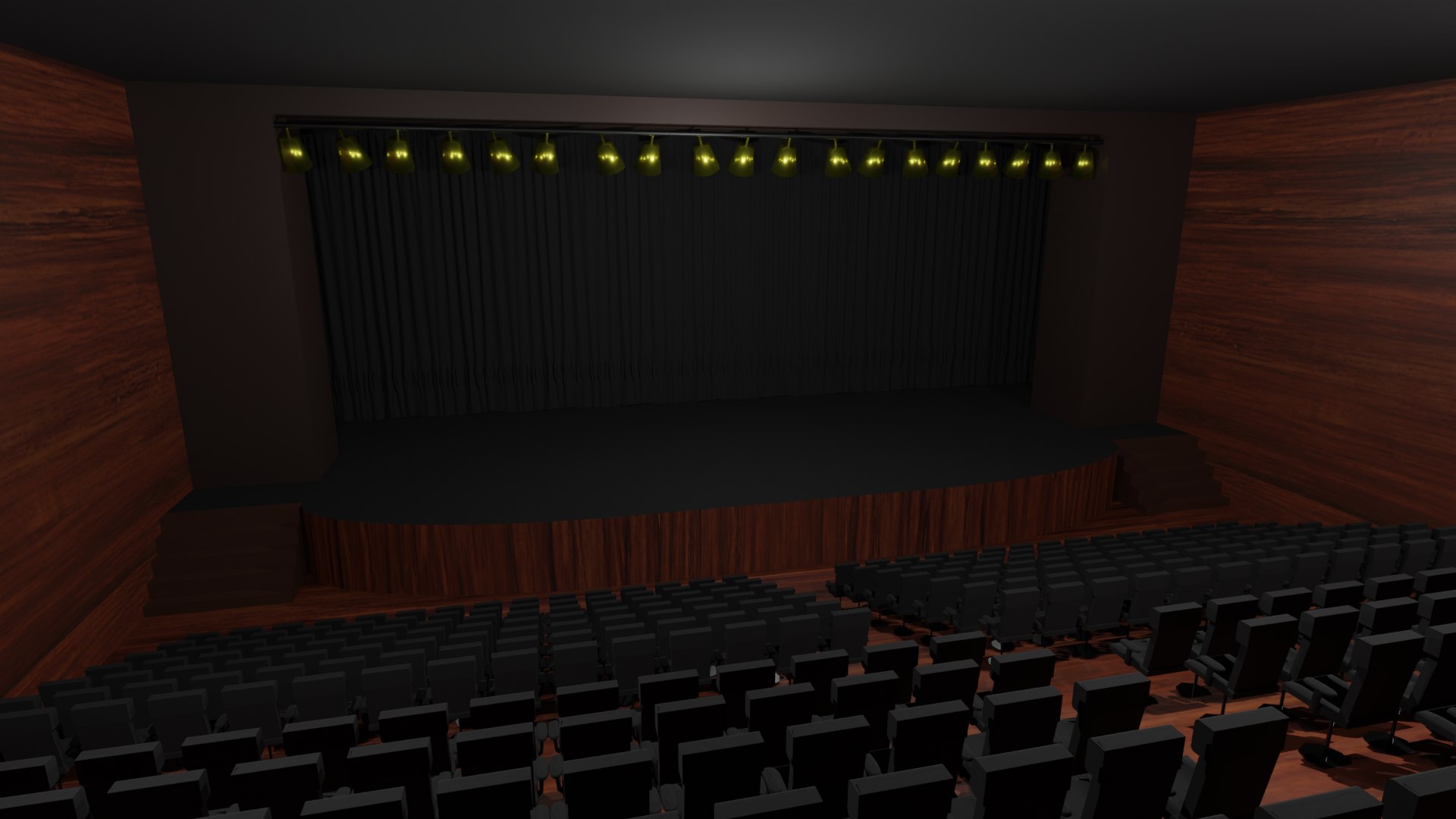 3D Model Theater Hall - TurboSquid 2140259