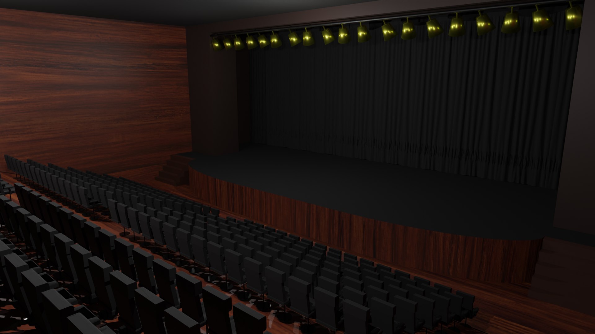 3D Model Theater Hall - TurboSquid 2140259