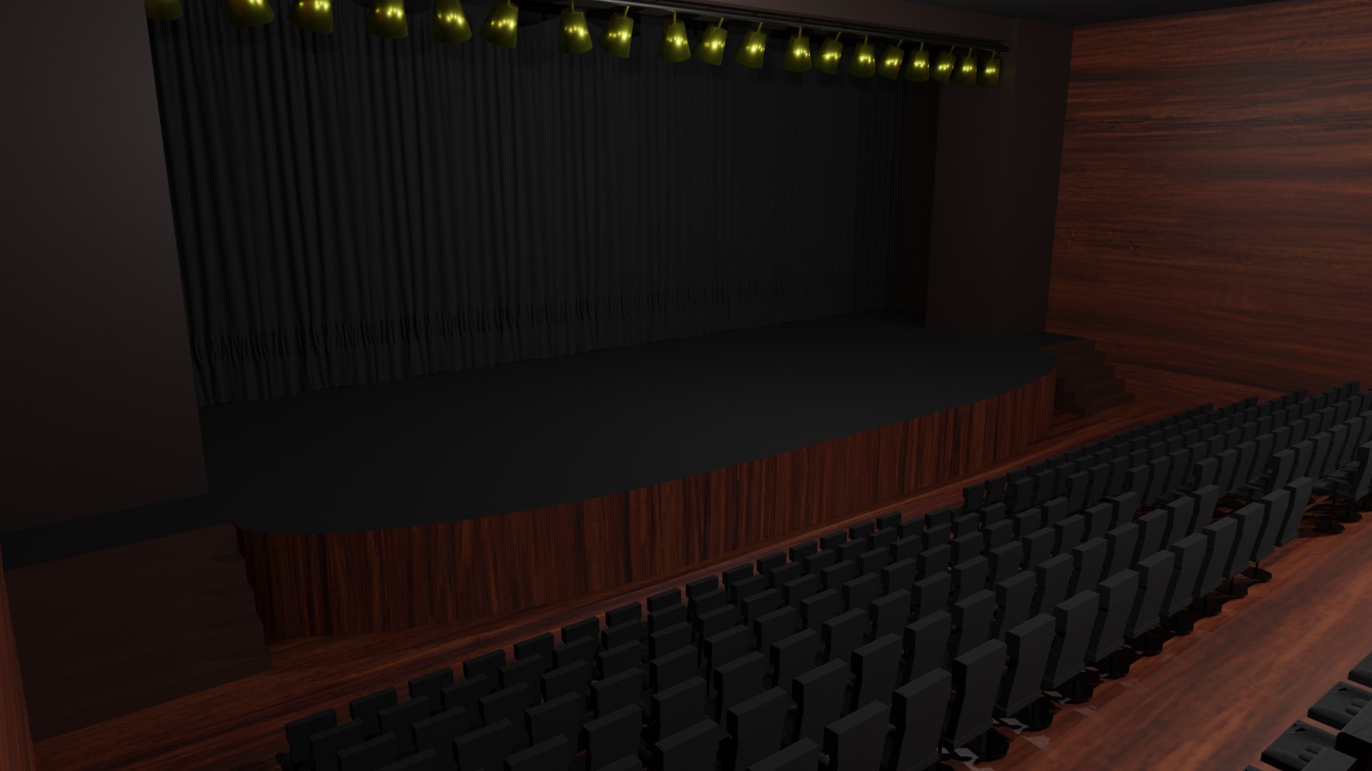 3D Model Theater Hall - TurboSquid 2140259