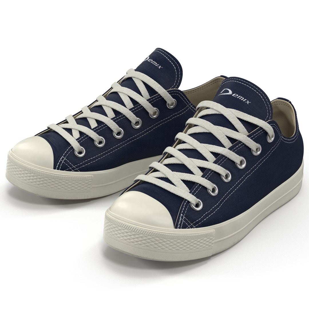 Sneakers 2 Blue 3D Model 3D model preview