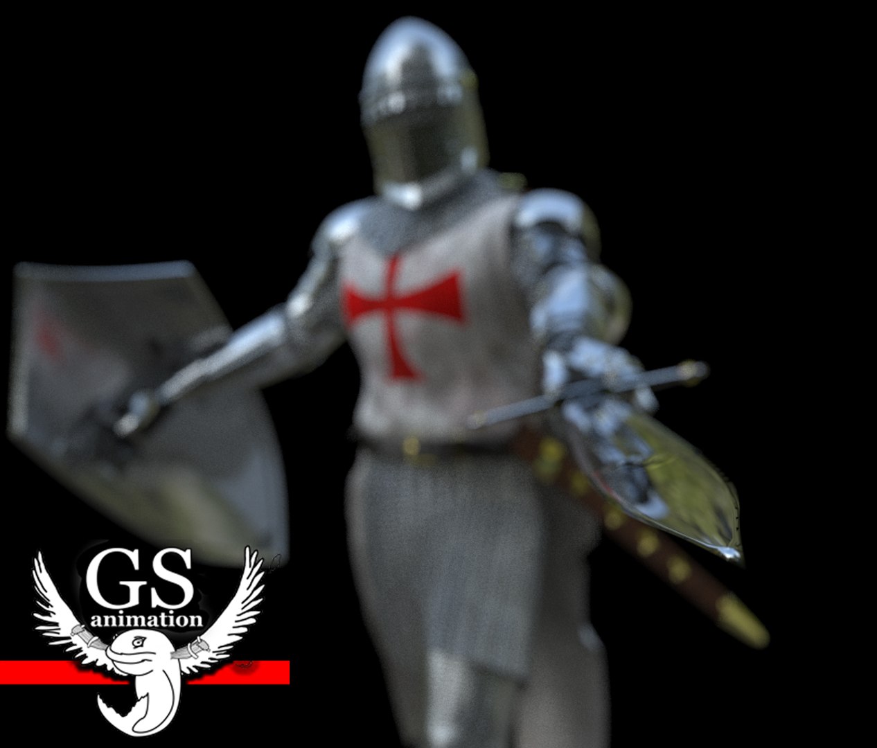 3d Knight Medieval Character Rigged