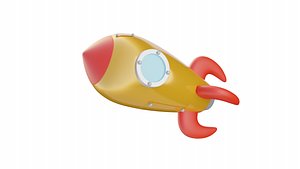 3D 3D Rocket