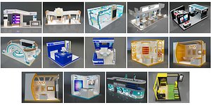 Booth Exhibition Stand C46 3D model