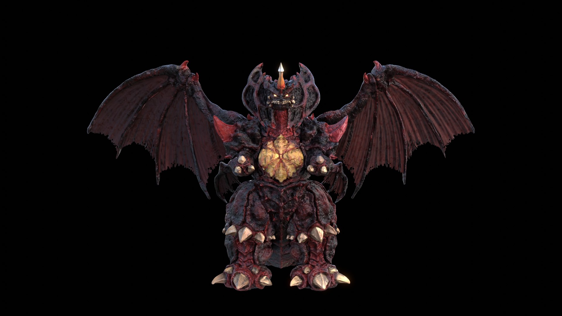 Destoroyah Kaiju Low-poly 3d Rigged Model 3D Model - TurboSquid 2313619