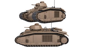 Char B1 French Heavy Tank model