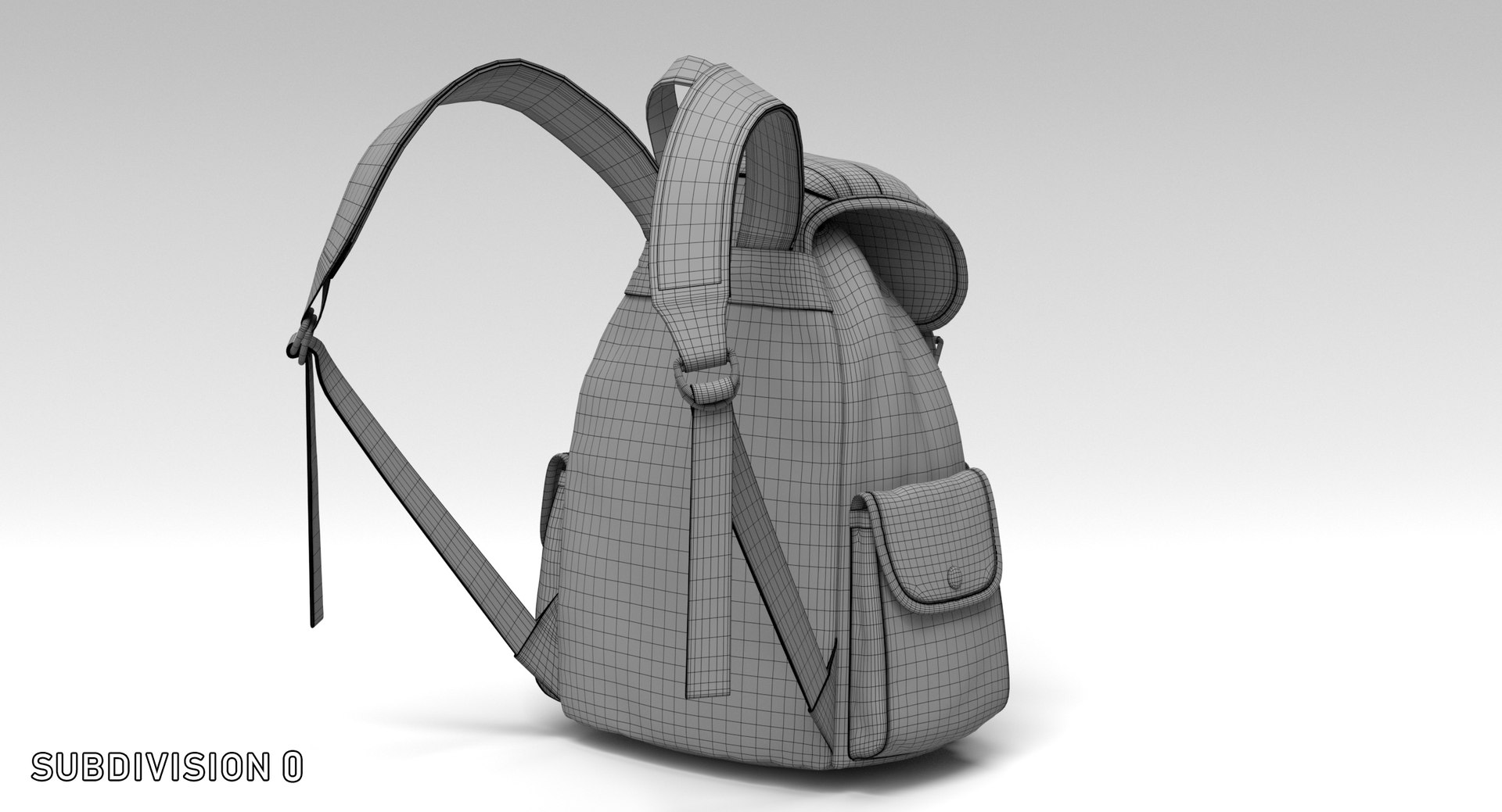 Vintage backpack army green 3D model TurboSquid 1609582