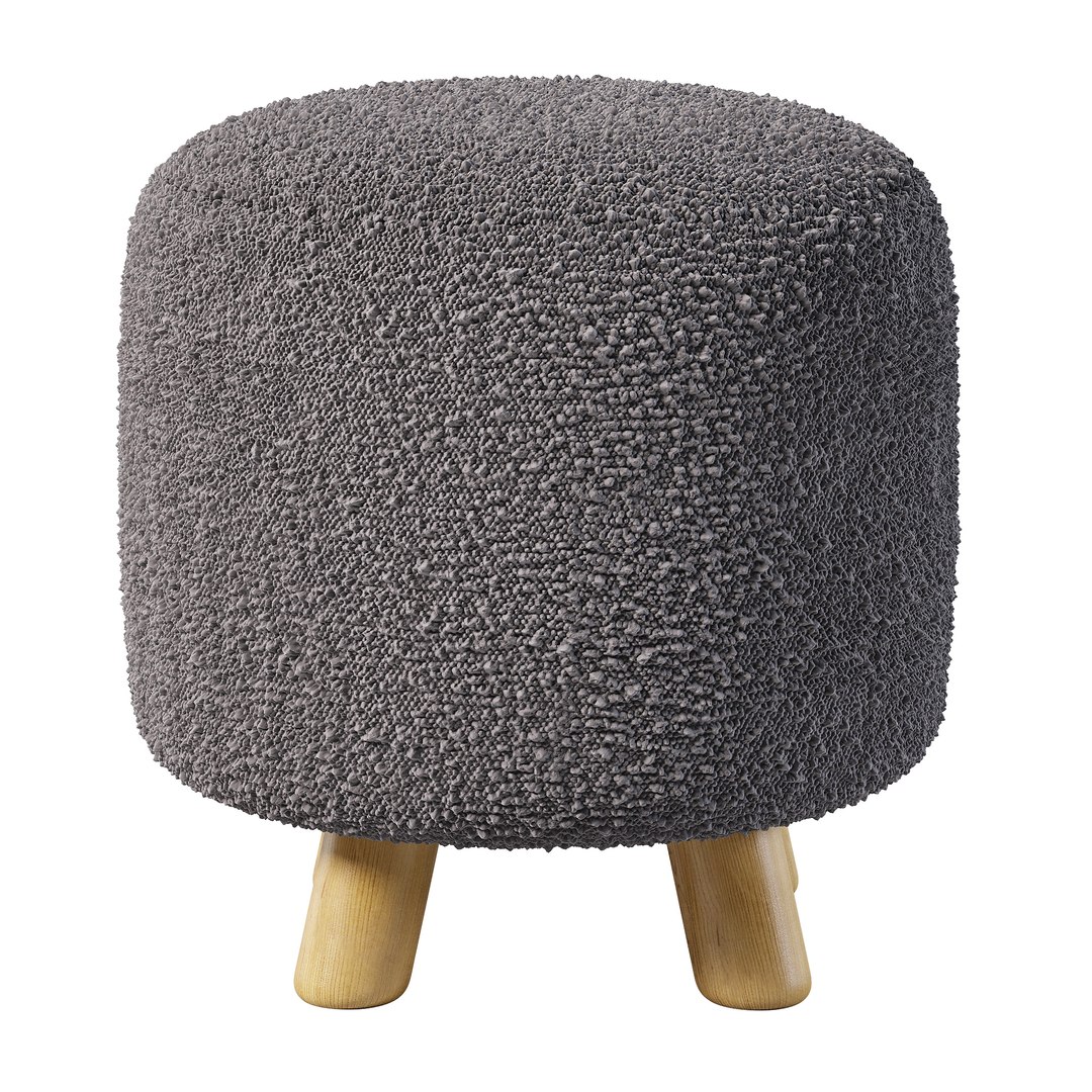 Pouf Boucle Faux Fur 3D Model - TurboSquid 2345787