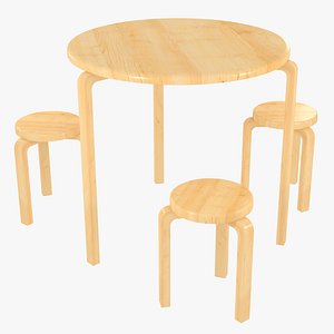 minimalist clear artek alvar aalto 3D