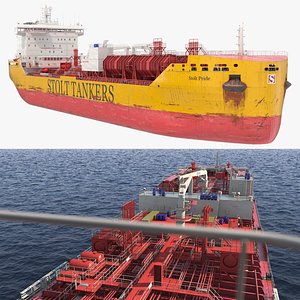 Stolt Pride Chemical Tanker Ship Red