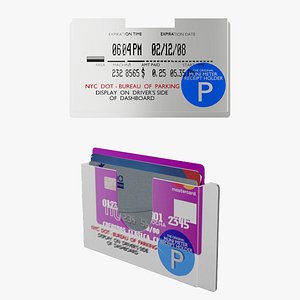Transparent Plastic Cardholder 3D model