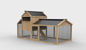 Chicken coop 02 3D model 3D