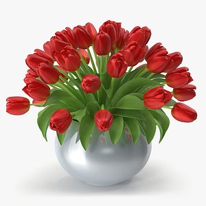 3d tulip vase