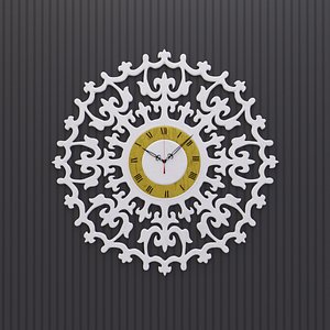 3D model ancient romance wall clock