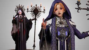 Dark Priestess - GameReady 3D