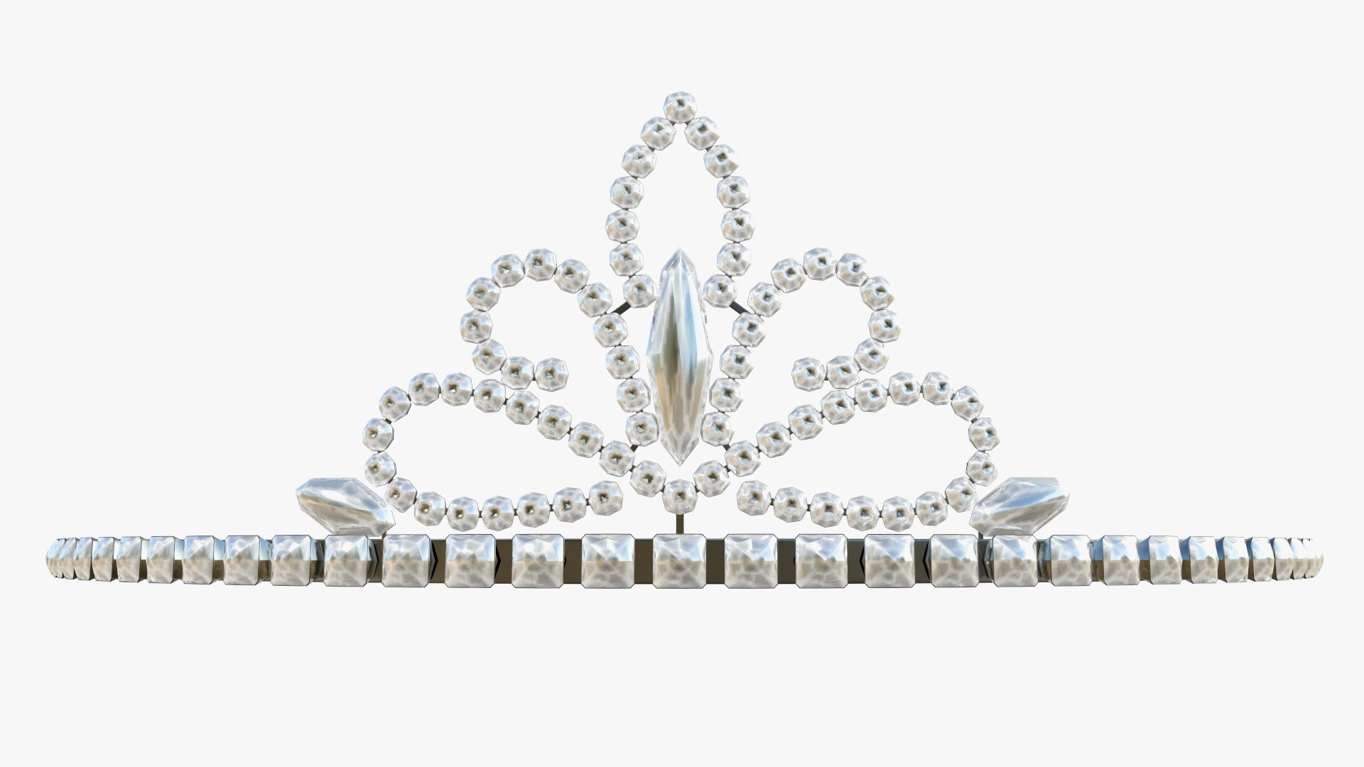 Crown crystal queen 3D model TurboSquid 1422631