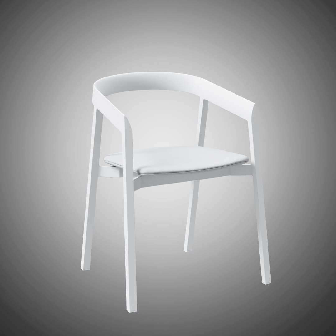 Mornington Dining Chair Aluminium 3D Model TurboSquid 1382615