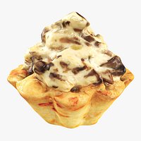 Tartelette with mushrooms