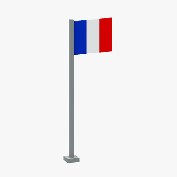 France Flag 3D model
