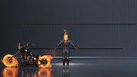 Ghost Rider low-poly