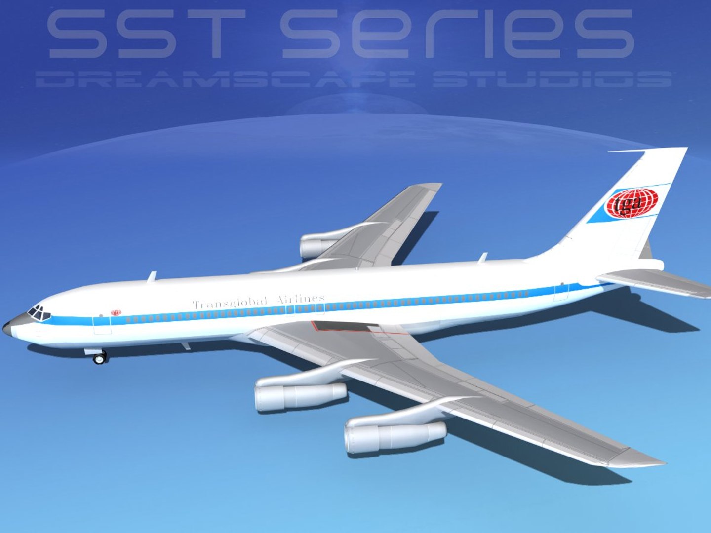 3d max 707-320 boeing 707