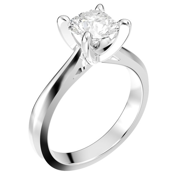 3D Engagement Ring Design STL CAD file Download model Size 5 US CA5 3D Print Model model