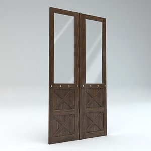 wood door 3d x