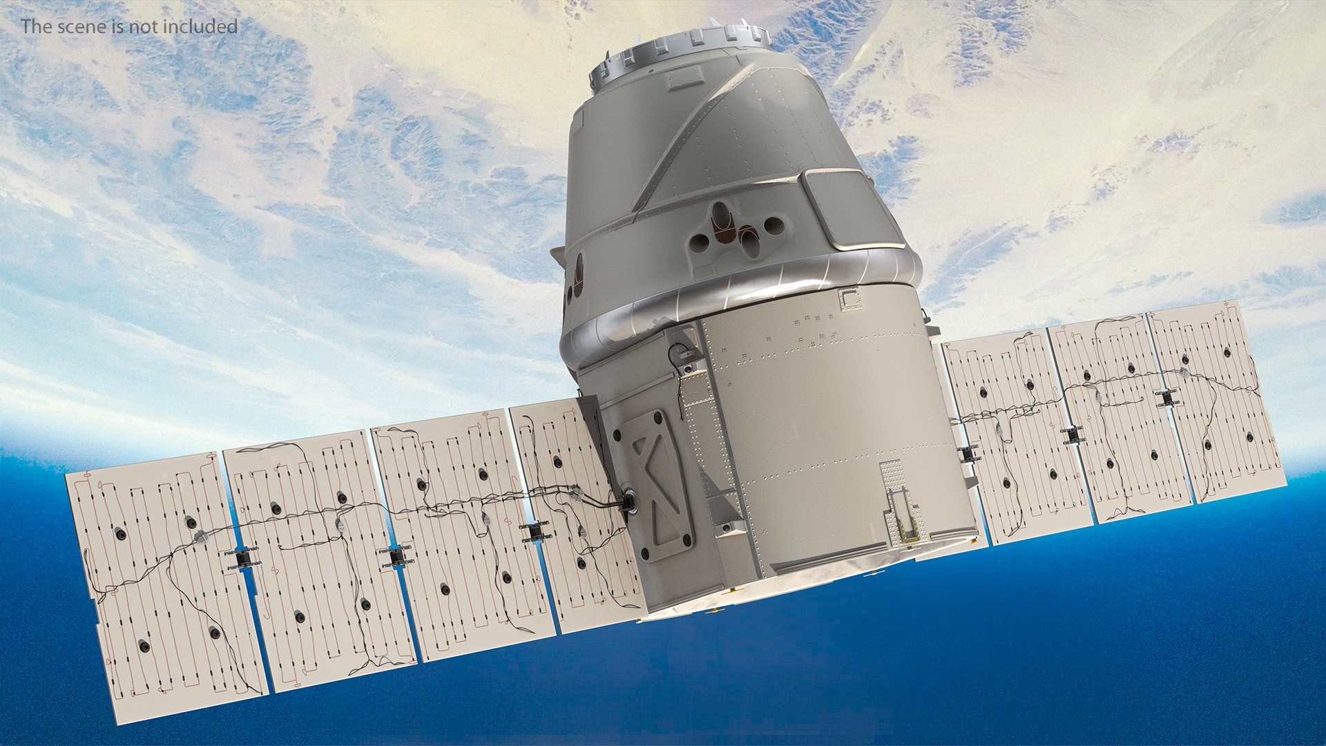 Iss module dragon 3D model - TurboSquid 1607534