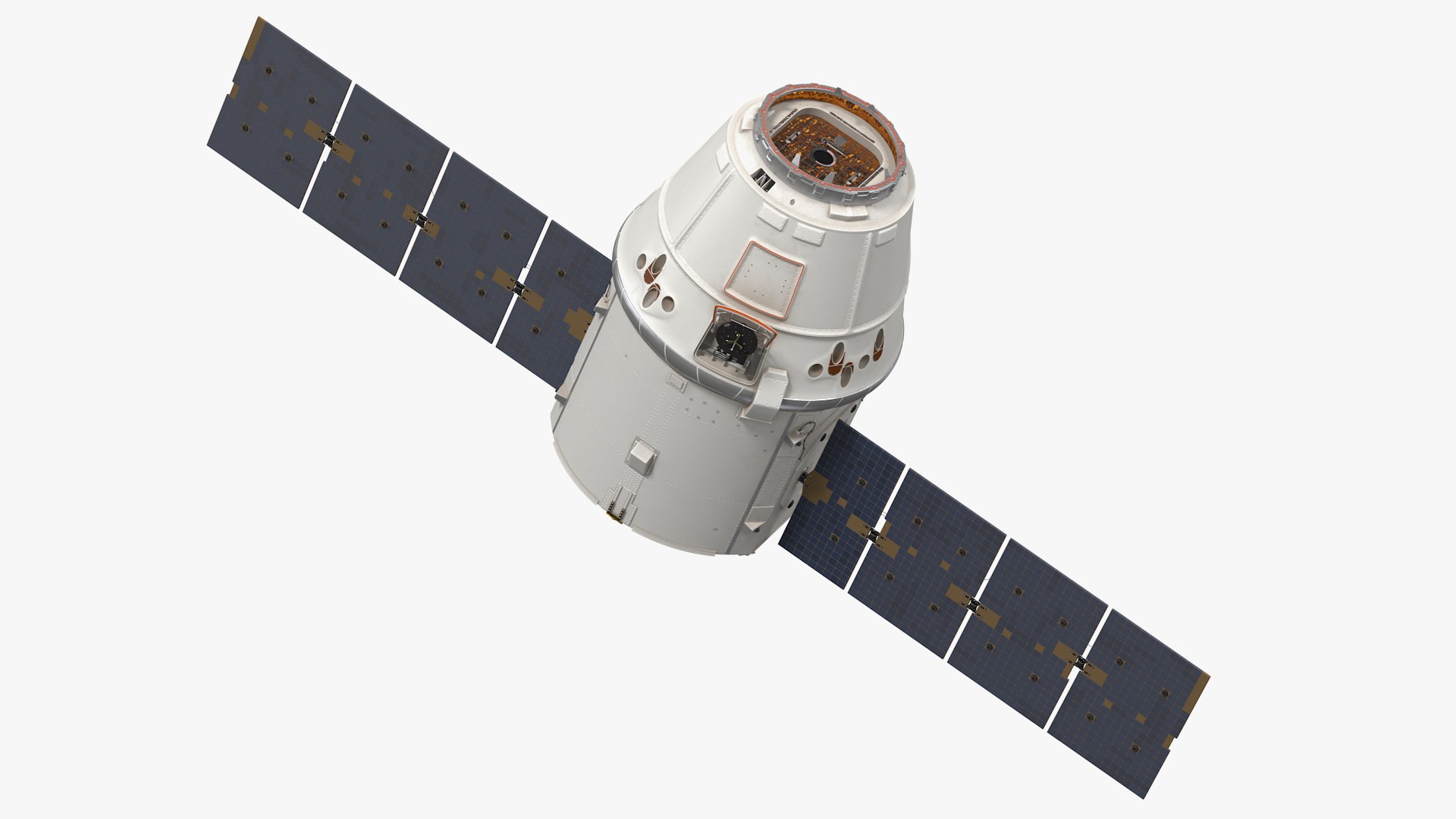 ISS Module Dragon 3D model preview