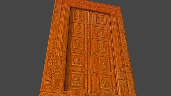 3D Ancient Temple Door model - TurboSquid 1792932