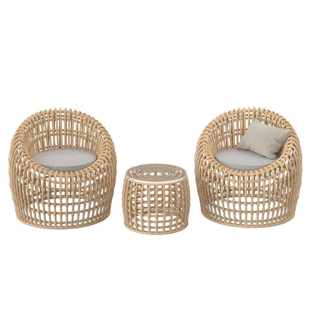 Rattan Furniture 3D Model | 1143349 | TurboSquid