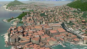 3D model Fantasy RPG Town