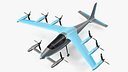 Electric Air Taxi Blue