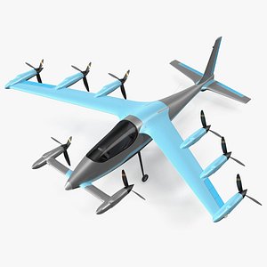 Electric Air Taxi Blue