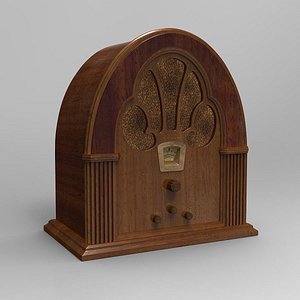 3d antique radio
