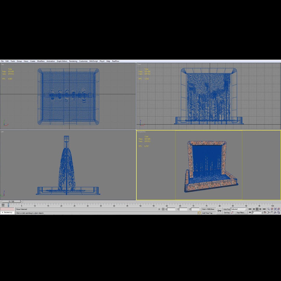 3ds Max Fountain