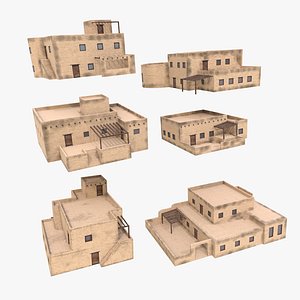 Desert House Set 3D